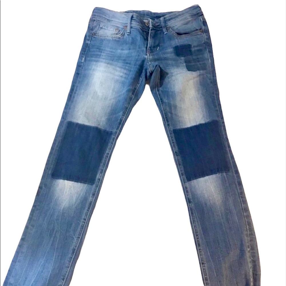 Patched jeans